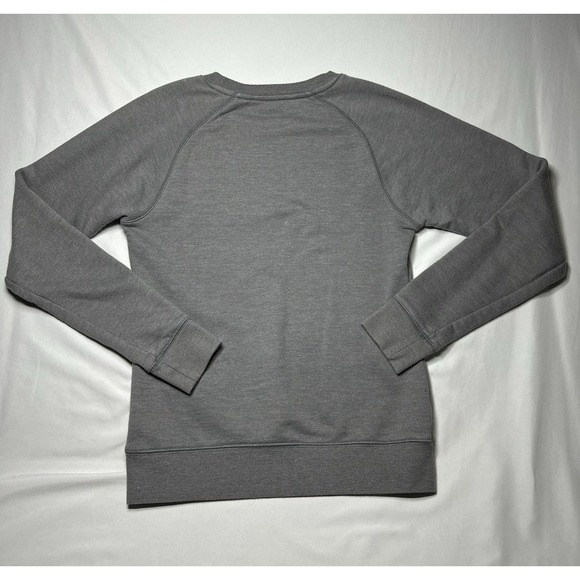 The North Face Terry Knit Sweatshirt Gray Elk Deer Crew Neck Womens Size Small S - Picture 4 of 6